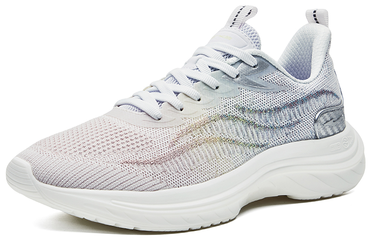 Lookbook (W) 鸿星尔克 低帮跑鞋 '纯白猫柳紫色' V2122203102-003