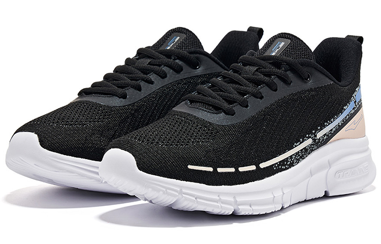 Order (W) Kasut Lari ERKE Hongxing 'Penyerapan Kejutan Selesa Rendah Hitam Biru' 12122114050-002