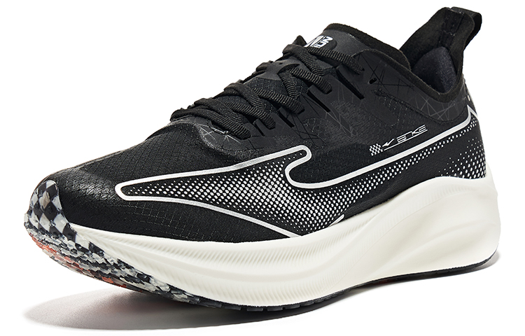 (W) ERKE Hongxing Running Shoes Low 'Black White' 圖 3