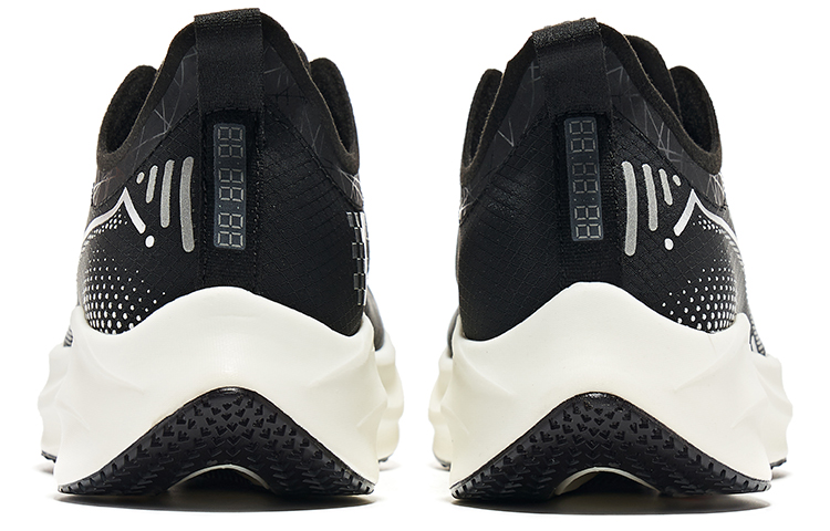 (W) ERKE Hongxing Running Shoes Low 'Black White' 圖 4