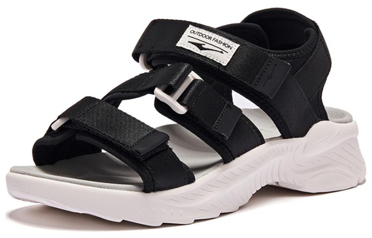 (W) ERKE Hongxing Sandal 'Black White' 圖 3