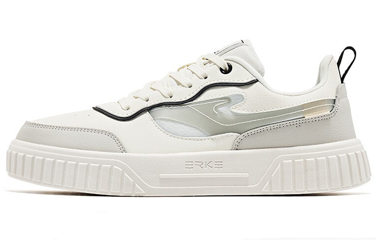 (Women) ERKE Hongxing Skate Low 'Black and White' 12122201414-001