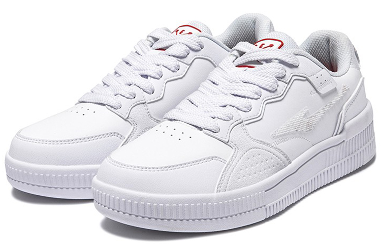 Lookbook (W) 鸿星尔克滑板鞋低帮‘焦糖拿铁白红’ 52122301031-004