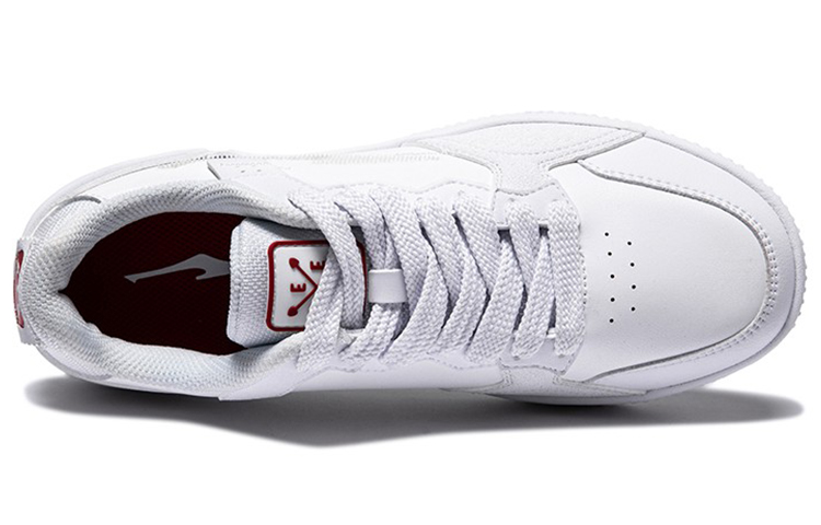 Shop (W) 鸿星尔克滑板鞋低帮‘焦糖拿铁白红’ 52122301031-004