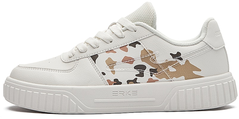(Women) ERKE Hongxing Skate Low 'Luo Hua White Beige' 52122101206-001 Buy (Women) ERKE Hongxing Skate Low 'Luo Hua White Beige' 52122101206-001