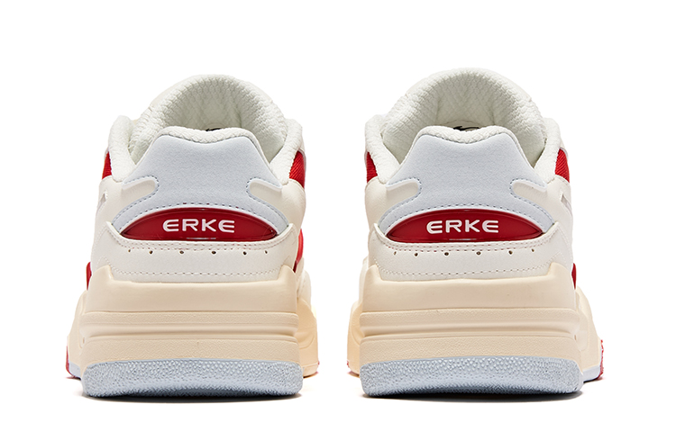 (W) ERKE Hongxing Skate Low 'White Red' 圖 4