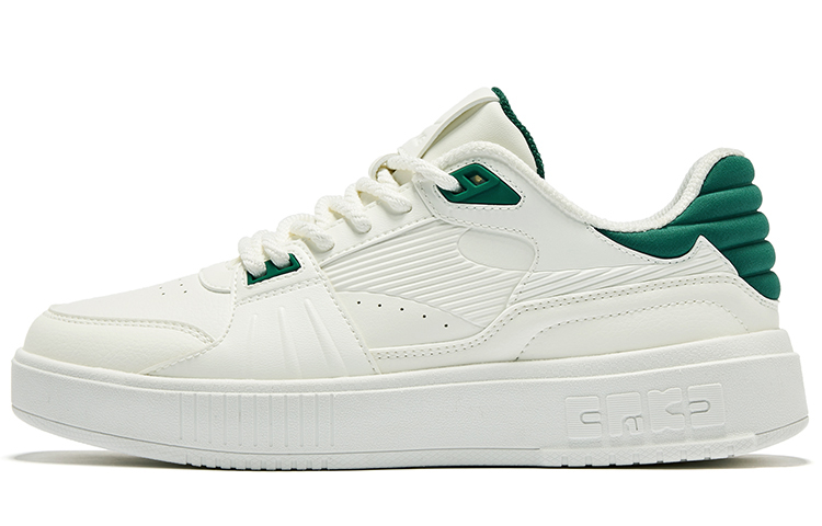 (W) ERKE Hongxing Skateboard Low 'Sea Salt Cheese - Rubber White & Deep Swamp'