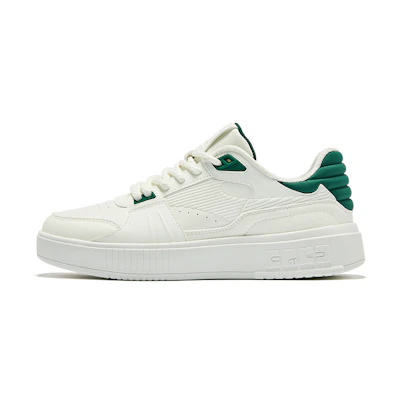 (W) ERKE Hongxing Skateboard Low 'Sea Salt Cheese - Rubber White & Deep Swamp'