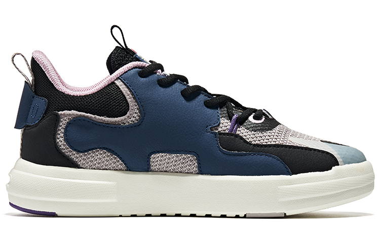 Order 鴻星爾克 無雙大師 休閒運動 低筒 板鞋 女款 正黑霧紫