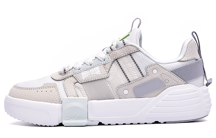 (W) ERKE Hongxing Wushuang Master Low 'White Grey'