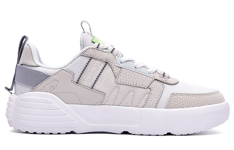 (W) ERKE Hongxing Wushuang Master Low 'White Grey' 圖 2