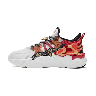 (W) ERKE Honor of Kings Dad Shoe Low 'White Red'