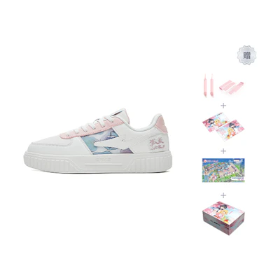 (W) ERKE Huyao Xiao Hongniang Hongxing Skateboard 'Valentine's Day LTD Edition' Low Blue White'
