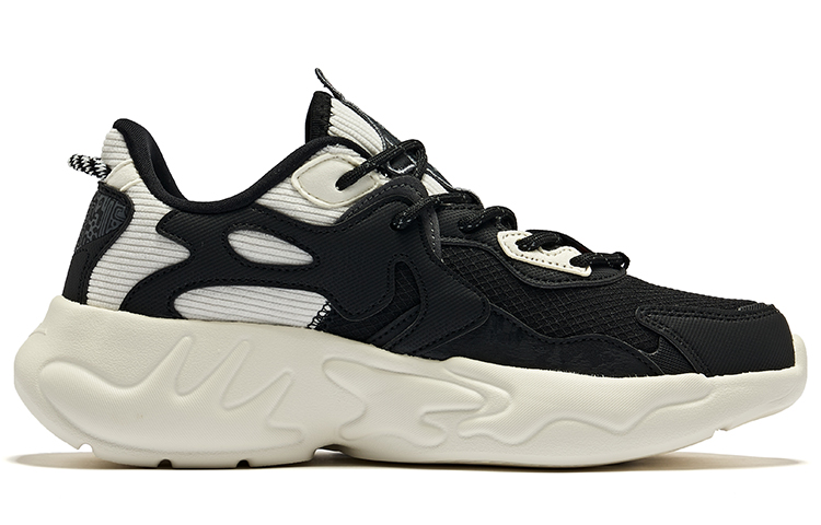 Order 鸿星尔克 舒适透氣 防滑耐磨 低帮 生活休閒鞋 女款 正黑橡芽白