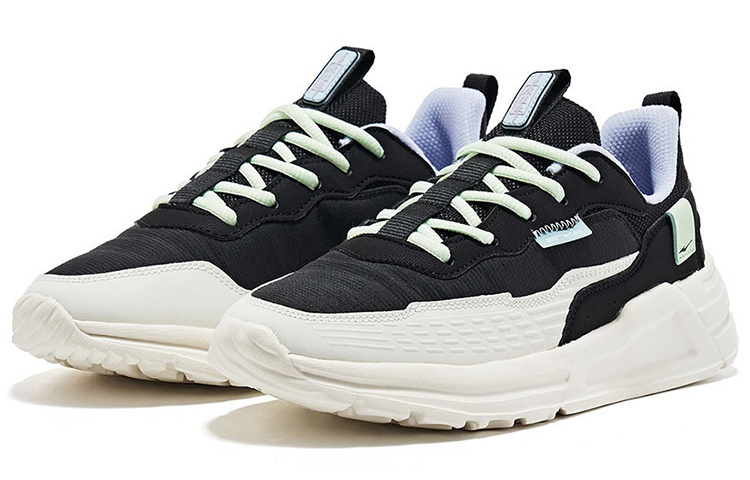 (W) ERKE Running Shoes 'Black White' 圖 2