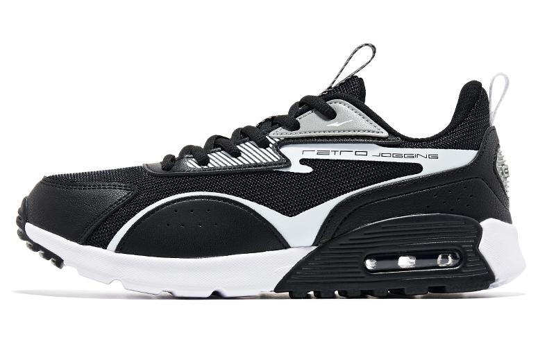 (W) ERKE Running Shoes Low 'White Black'