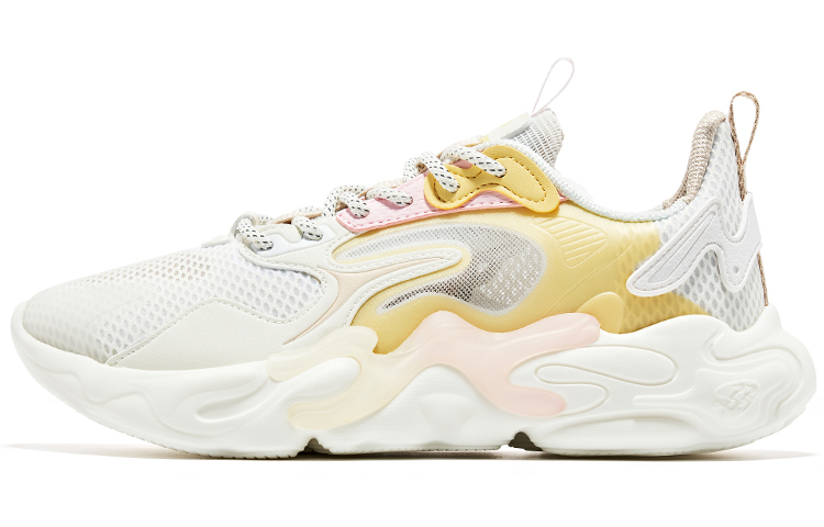 (W) ERKE Training Low 'Pale White & Goose Yellow'