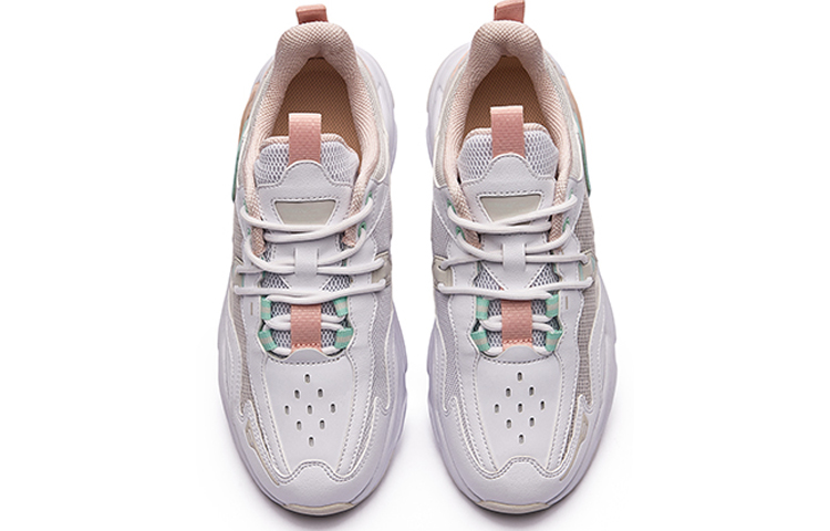 (W) ERKE Trend Breathable Thick-Soled 'Dad Shoe White Grey' 圖 3