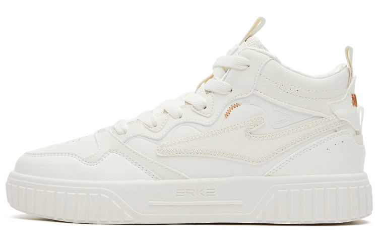 (W) ERKE Warrior High-Top 'Gao Gao White Brown'