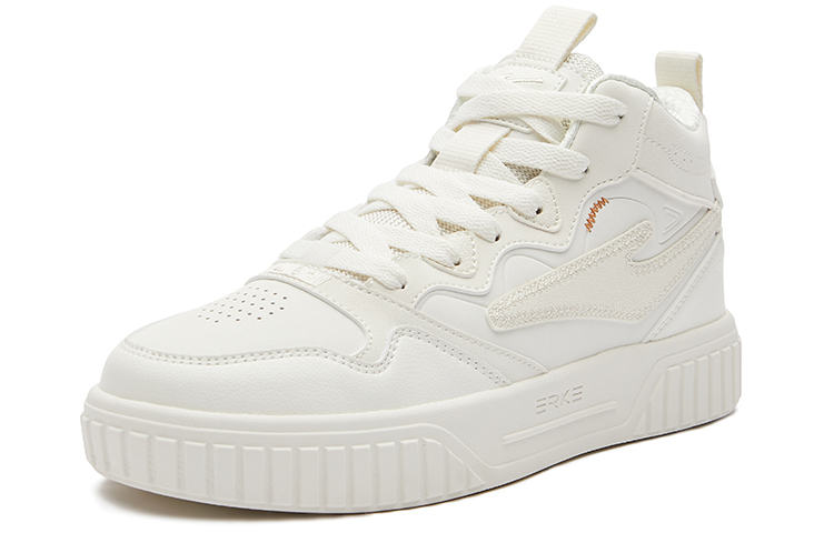 (W) ERKE Warrior High-Top 'Gao Gao White Brown' 圖 3