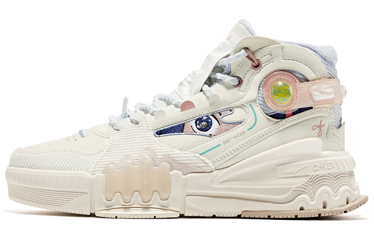 Buy (W) 鸿星尔克无畏7高帮运动鞋 '白蓝粉' 12122401568-004