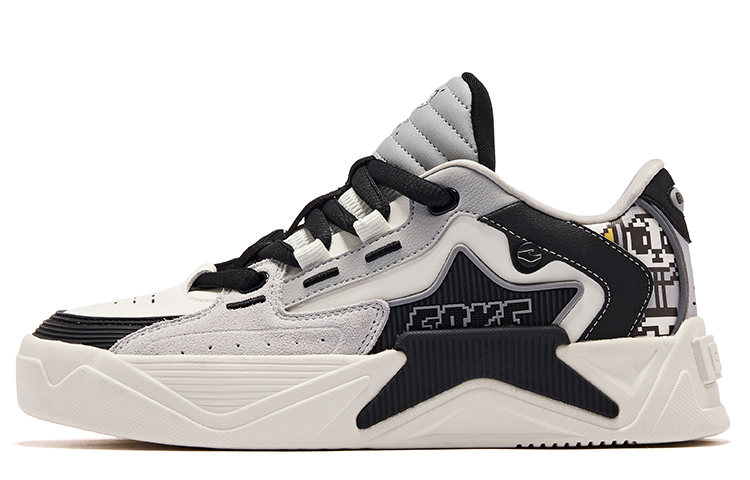 (W) ERKE Xtep Battery Panda White and Black 'Starry Low-Top' 圖 2