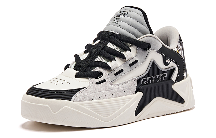 (W) ERKE Xtep Battery Panda White and Black 'Starry Low-Top' 圖 4