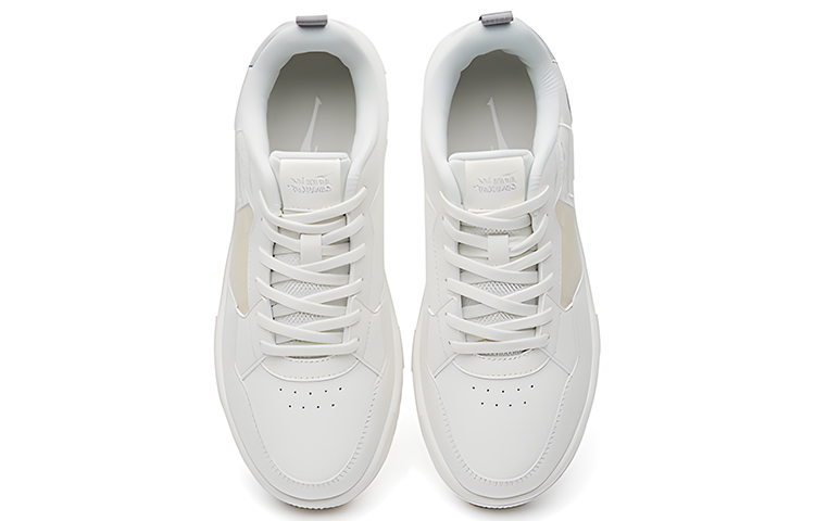 (W) ERKE Xtep Canvas Low 'Cashew Flower White Grey' 圖 3