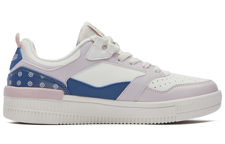 (W) ERKE XTEP Cashew Flower Series Low Top 'White Blue' 圖 2