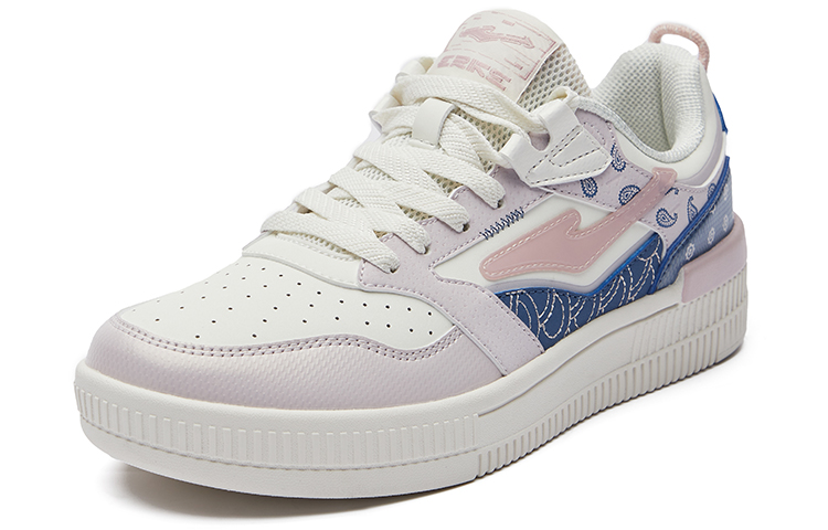 (W) ERKE XTEP Cashew Flower Series Low Top 'White Blue' 圖 3