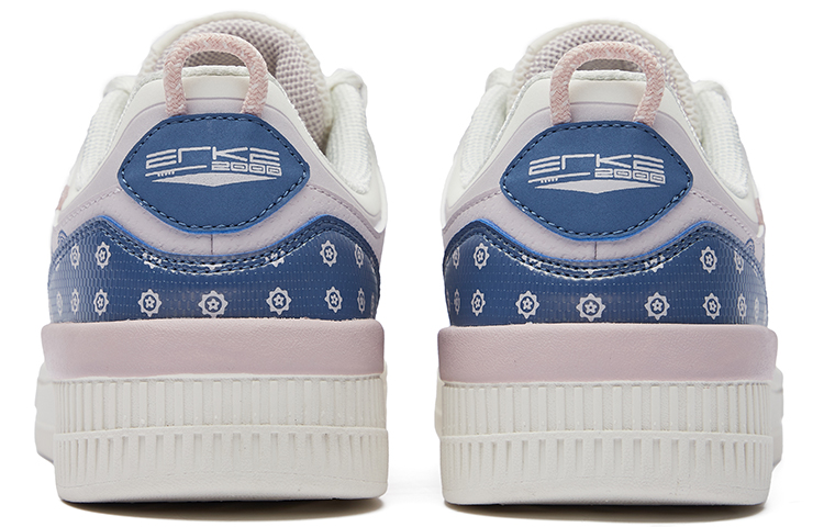 (W) ERKE XTEP Cashew Flower Series Low Top 'White Blue' 圖 4