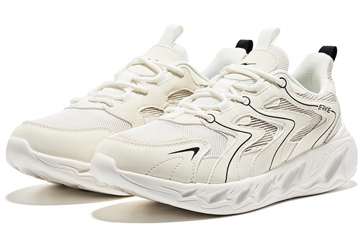 (W) ERKE XTEP Casual Running Low 'White Black' 圖 3