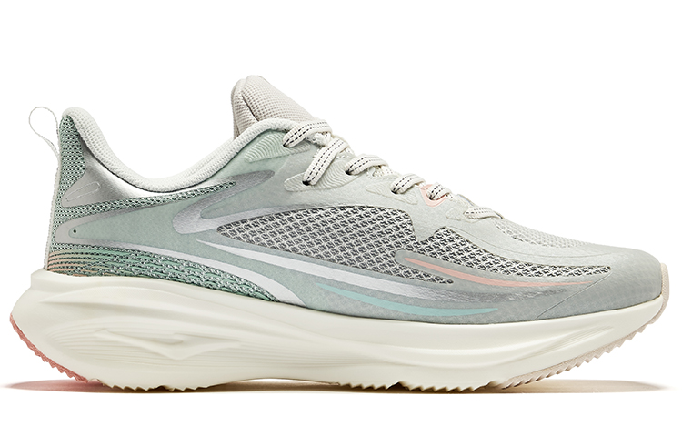 (W) ERKE Xtep CMFTable Breathable Low Top Running Shoes 'White Green' 圖 2