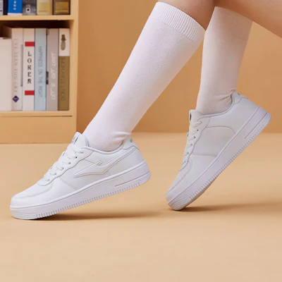 鴻星爾克 流行 耐磨 低筒 帆布鞋 女款 淨白閃銀 Purchase 鴻星爾克 流行 耐磨 低筒 帆布鞋 女款 淨白閃銀