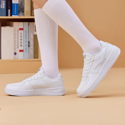 鴻星爾克 流行 耐磨 低筒 帆布鞋 女款 淨白閃銀 Cheap 鴻星爾克 流行 耐磨 低筒 帆布鞋 女款 淨白閃銀