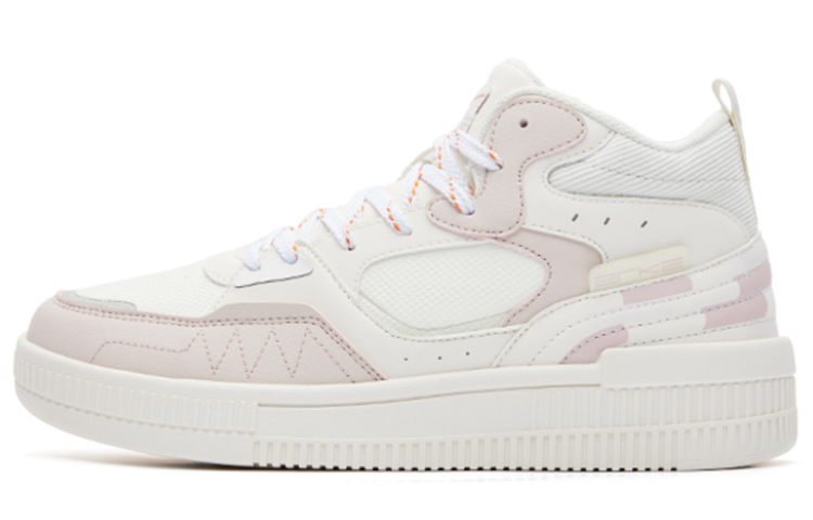 (W) ERKE Xtep High-Top Skateboard 'Trendy Color-Block Pink'