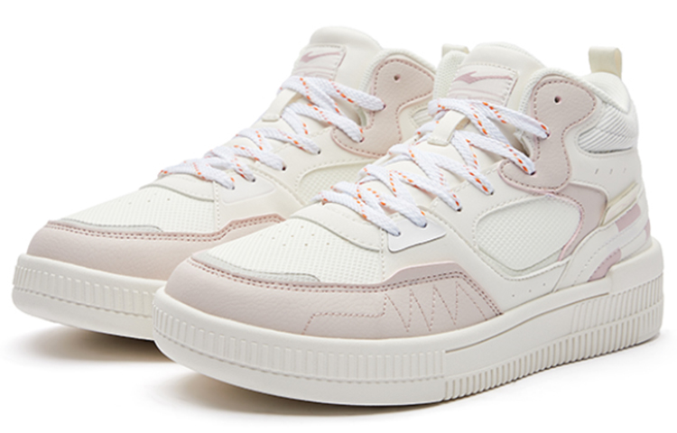 (W) ERKE Xtep High-Top Skateboard 'Trendy Color-Block Pink' 圖 2