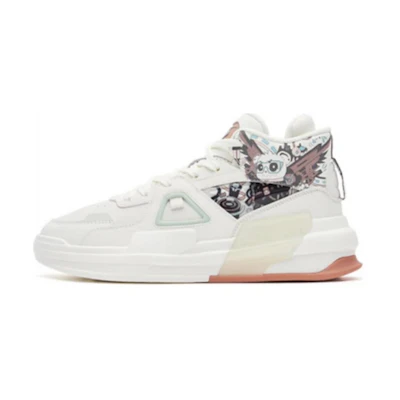 (W) ERKE XTEP High-Top Sneaker 'Battery Panda Ivory White with Black'