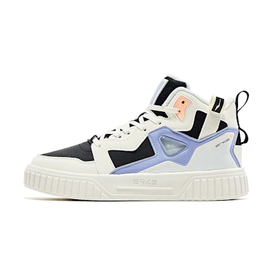 (W) ERKE XTEP High-Top Sneaker 'Black Purple'