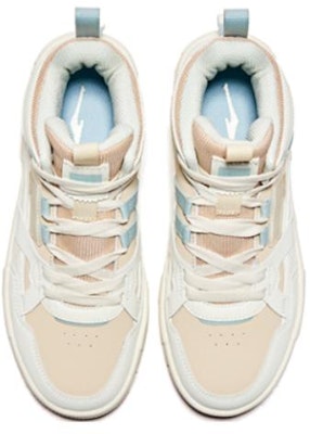(W) ERKE Xtep 하이탑 스니커즈 '화이트 브라운' 52122401207-005 Lookbook (W) ERKE Xtep 하이탑 스니커즈 '화이트 브라운' 52122401207-005