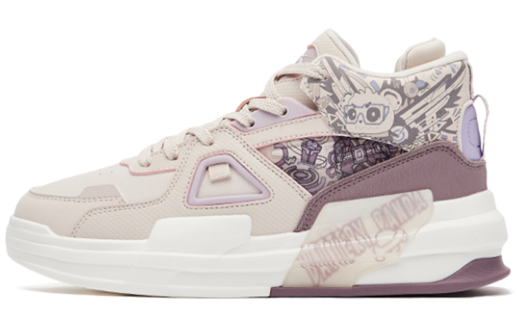 (W) ERKE Xtep High 'Battery Panda Grey Purple'