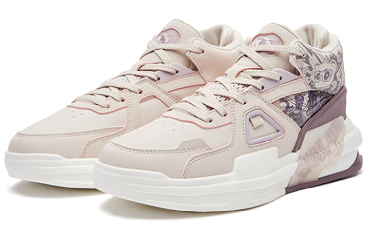 (W) ERKE Xtep High 'Battery Panda Grey Purple' 圖 2