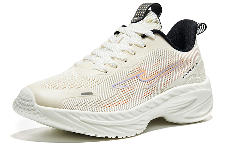 Lookbook 鸿星尔克 驚蟄 常規 低幫 跑步鞋 女款 白橙