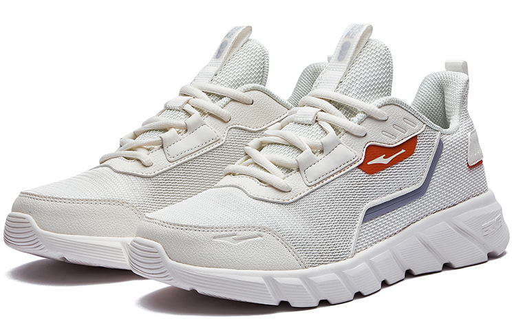 Lookbook 鴻星爾克 厚底 透氣 低幫 跑步鞋 女款 白紫