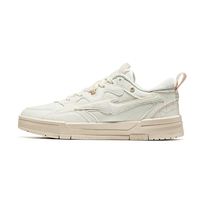 (W) ERKE XTEP Low-Top Skateboard Sneakers 'Crystal White Milk Grey'