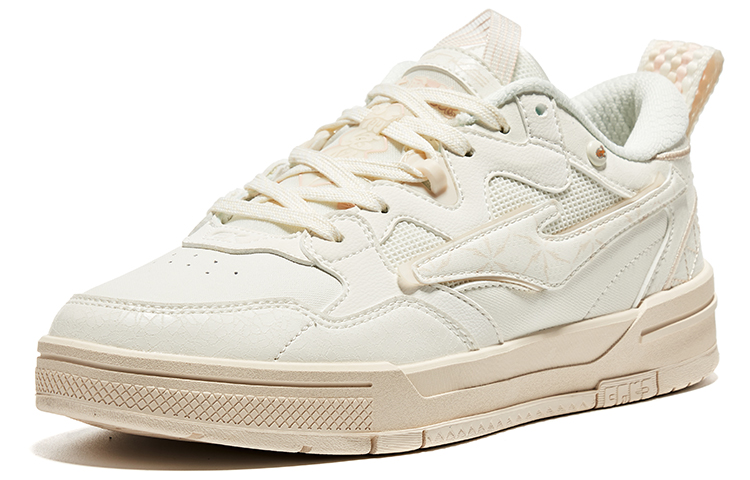 (W) ERKE XTEP Low-Top Skateboard Sneakers 'Crystal White Milk Grey' 圖 3