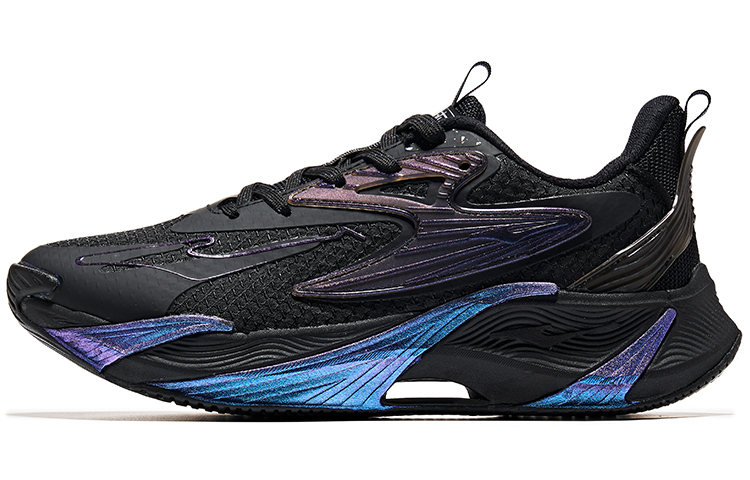 (W) ERKE Xtep Low 'Black Purple'