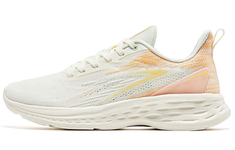 Buy 鴻星爾克 軟底緩震 支撐 低筒 跑步鞋 女款 白橙