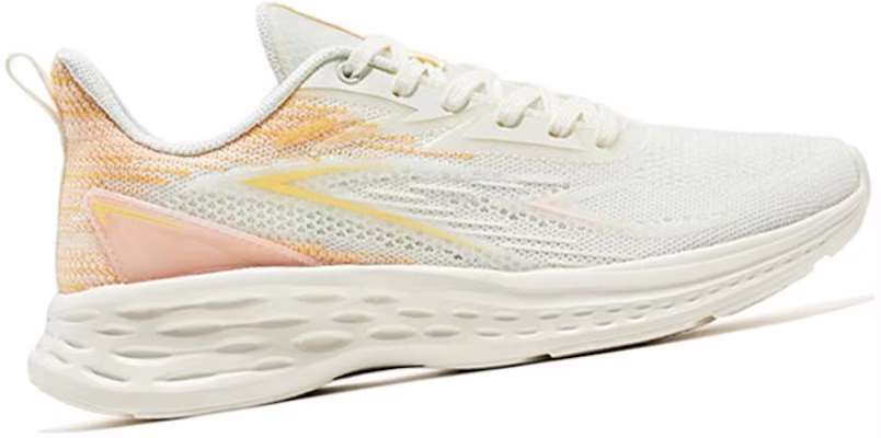 鴻星爾克 軟底緩震 支撐 低筒 跑步鞋 女款 白橙 Order 鴻星爾克 軟底緩震 支撐 低筒 跑步鞋 女款 白橙