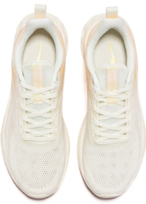 鴻星爾克 軟底緩震 支撐 低筒 跑步鞋 女款 白橙 Shop 鴻星爾克 軟底緩震 支撐 低筒 跑步鞋 女款 白橙